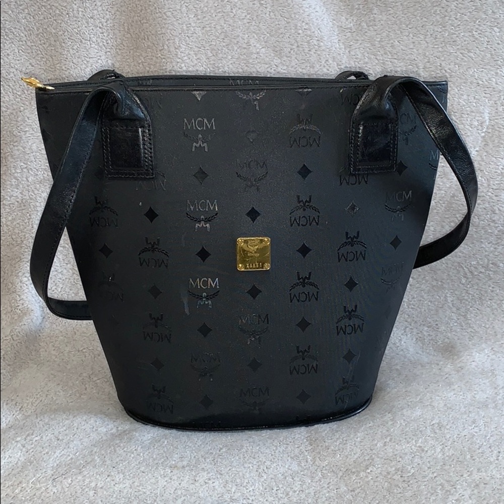 MCM black over the shoulder bag